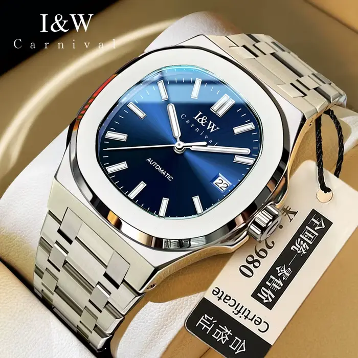Montre mécanique de luxe Carnival Brand IW Series