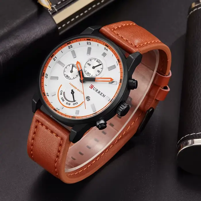 Montre Curren Quartz homme élégante avec mouvement à quartz résistante à l'eau pour homme style fashion et casual occasions spéciales