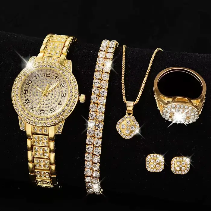 Montre RUNERR en acier avec lettres romaines en diamant élégante pour homme et femme occasions spéciales