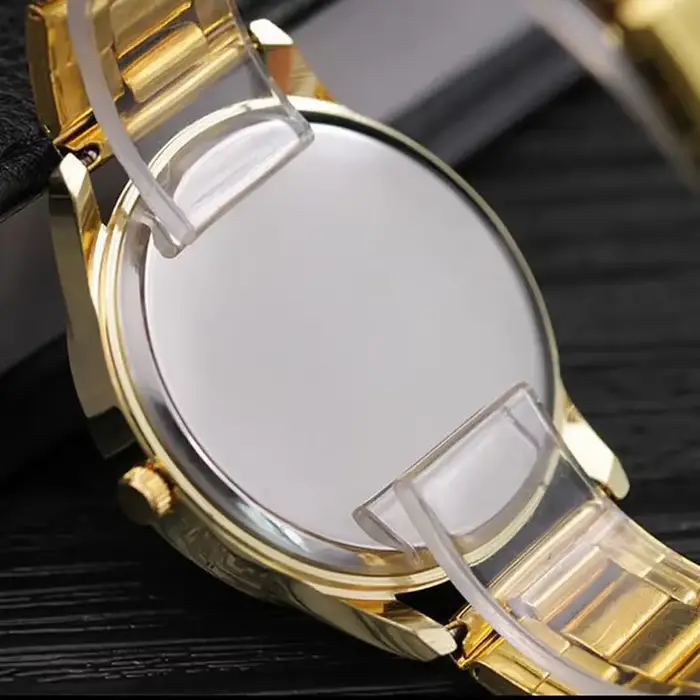 Montre genève à Quartz en acier inoxydable pour femmes