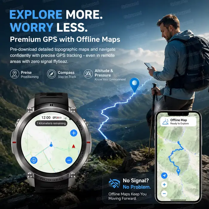 Nouvelle Montre Connectée Tactique GPS 2026 avec Plus de 170 Modes Sportifs