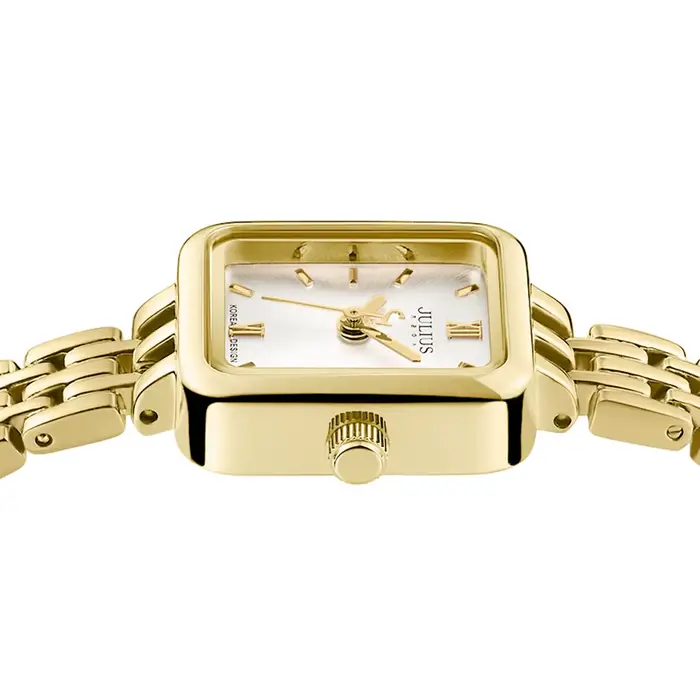 Montre Julius en acier inoxydable bracelet résistant à l'eau pour femmes élégantes et casual style mode quartz occassions spéciales