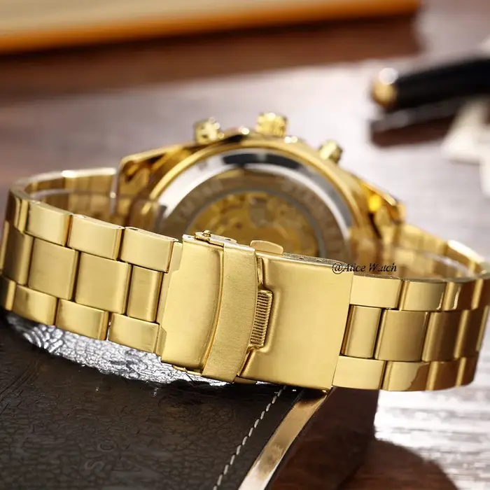 Montre automatique en acier inoxydable pour hommes