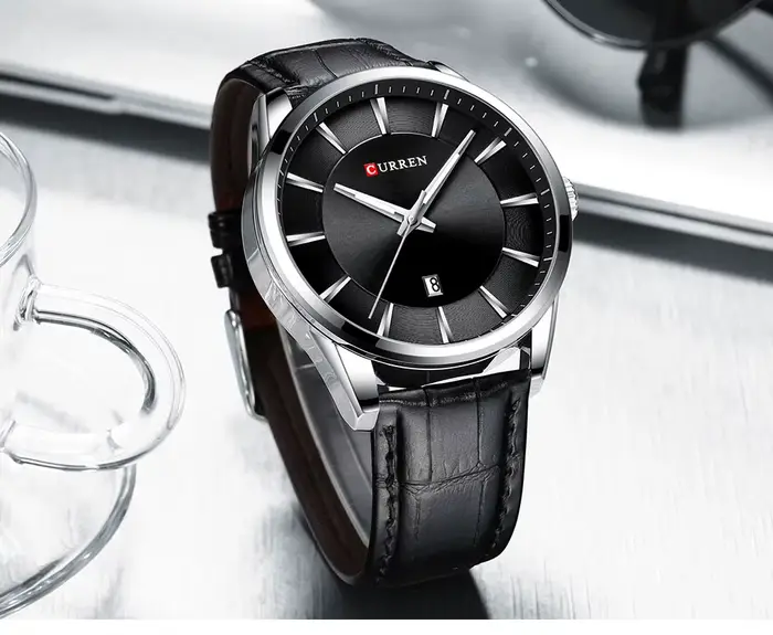 CURREN nouvelles montres à Quartz pour hommes bracelet en cuir