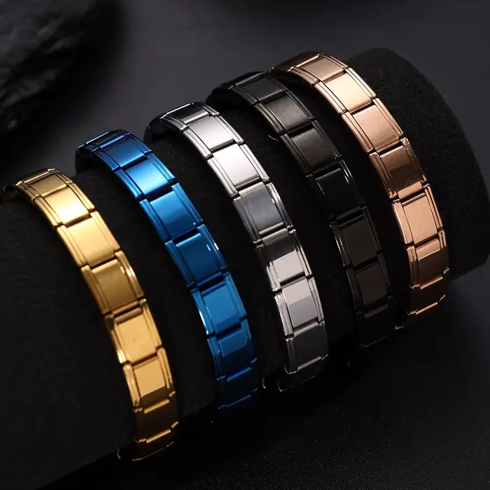 Bracelet en acier inoxydable italien à la mode avec motifs squelettes pour homme et femme occassions spéciales