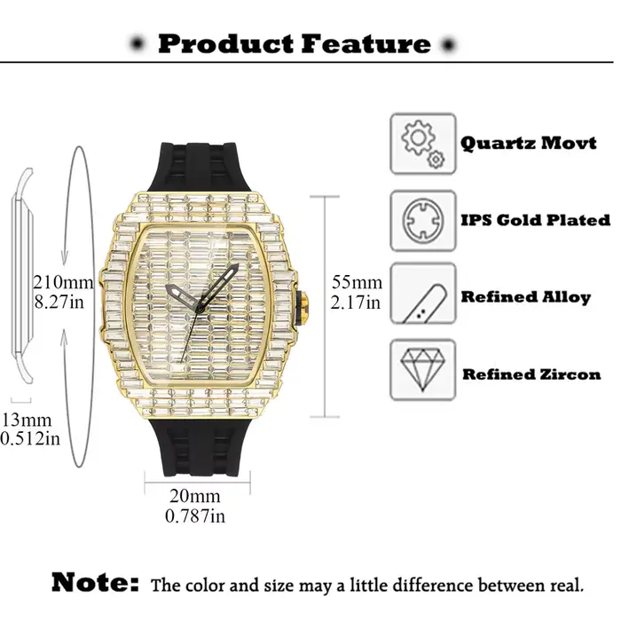 Montre-bracelet à Quartz pour hommes