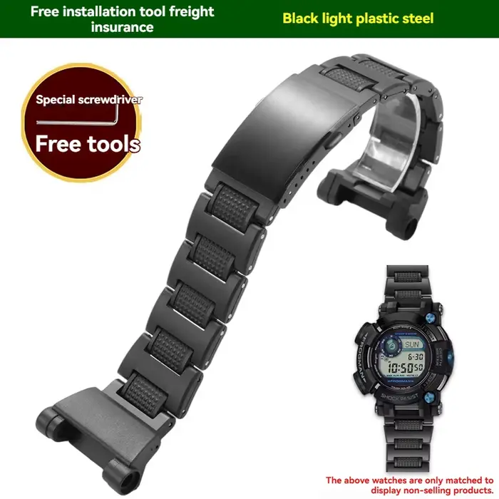 Montre de plongée FCasio Frogman sixième génération, série GWF-D1000, bracelet en acier Shuo léger m