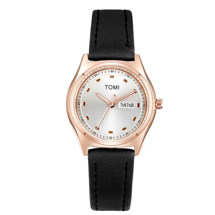 TOMI montre pour femme de luxe Simple et à la mode montre à Quartz pour femme d'affaires en cuir mon