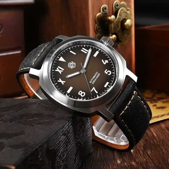San Martin montre hommes poignet mécanique automatique montres 40mm YN55 Vintage lumineux 10Bar Relogios Masculino