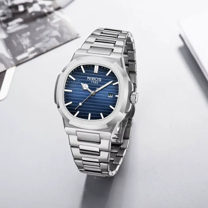 NIBOSI luxe hommes montres étanche lumineux Date