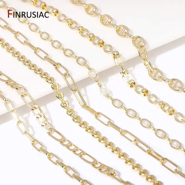 Chaînes plaquées or 14 carats pour bijoux DIY élégants à offrir pour femmes et hommes pour diverses occasions spéciales