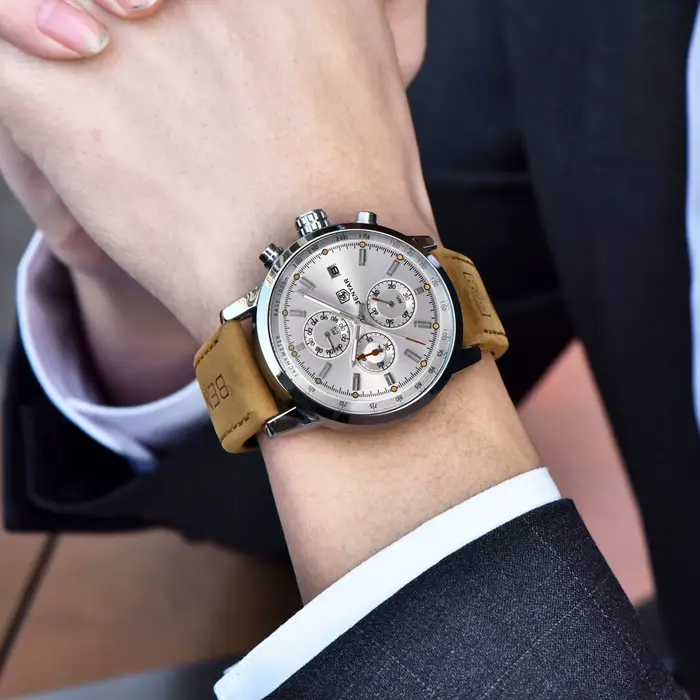 BENYAR Chronographe dehors Hommes Montres Top Marque De Luxe Montre À Quartz Horloge Tous Poquinze Travail Étanche