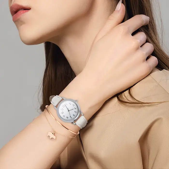 Montre montres de mode élégante pour femmes dames Bracelet chronographe étanche blanc
