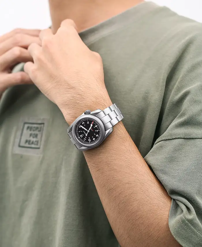 Boderry Voyager Field montre titane automatique plongée montre-Bracelet 100M étanche