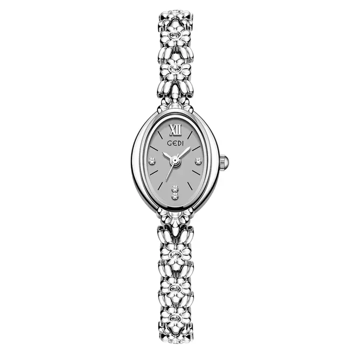 Montre pour femme en alliage avec incrustations de diamants style rétro mode et décontracté pour occasions spéciales