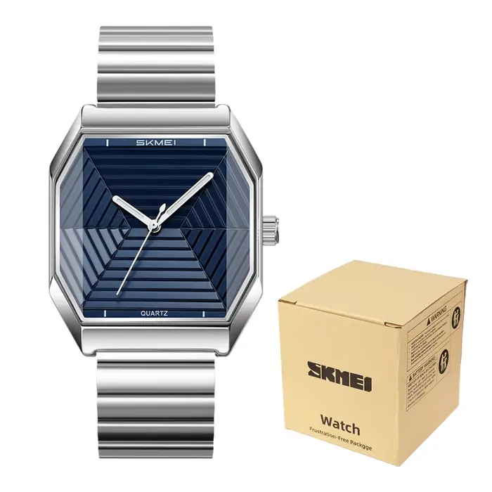 Montre-bracelet à quartz vintage SKMEI 9393 pour homme, montre de mode, chronographe étanche, bracel