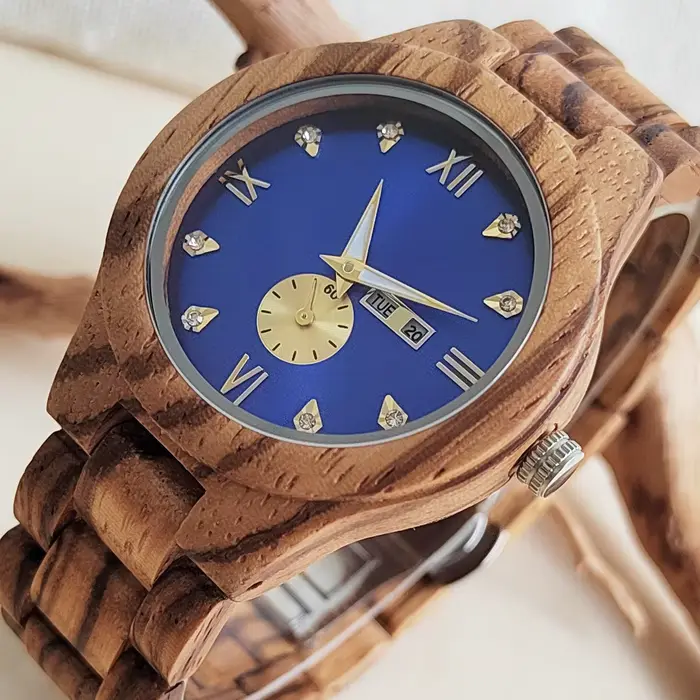 Montre-bracelet en bois pour femme