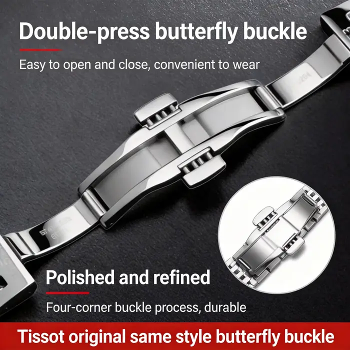 Bracelet en acier inoxydable de 19 mm pour Tissot Le Locle
