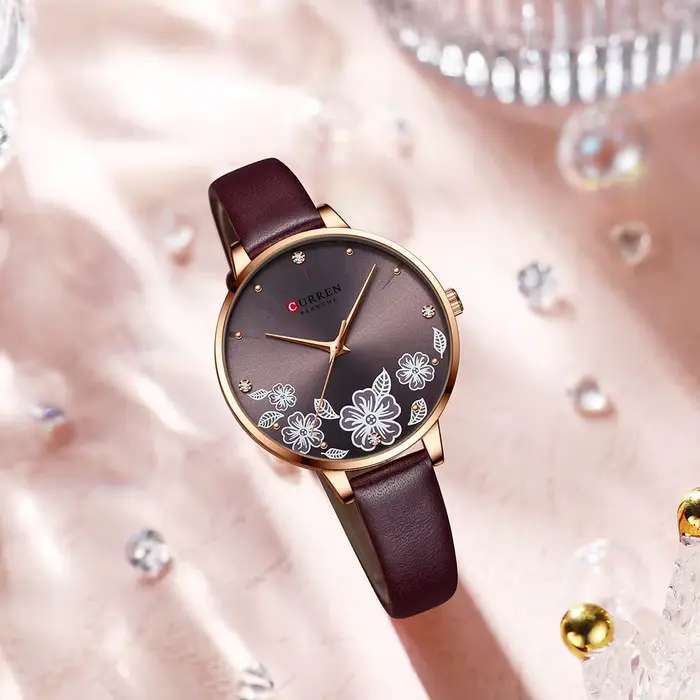 CURREN montres femmes marque en cuir