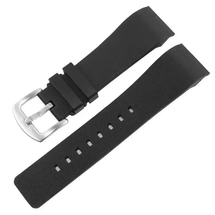 Bracelet de montre en caoutchouc de silicone pour homme et femme