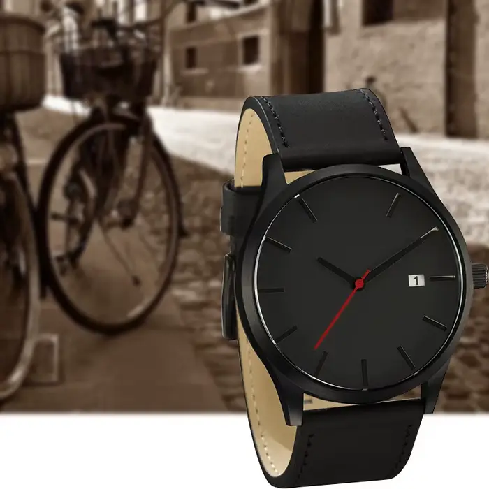 Mode hommes montres haut de gamme Simple analogique