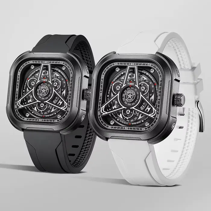 Montre carrée de luxe TIMEARTX 2026 pour hommes