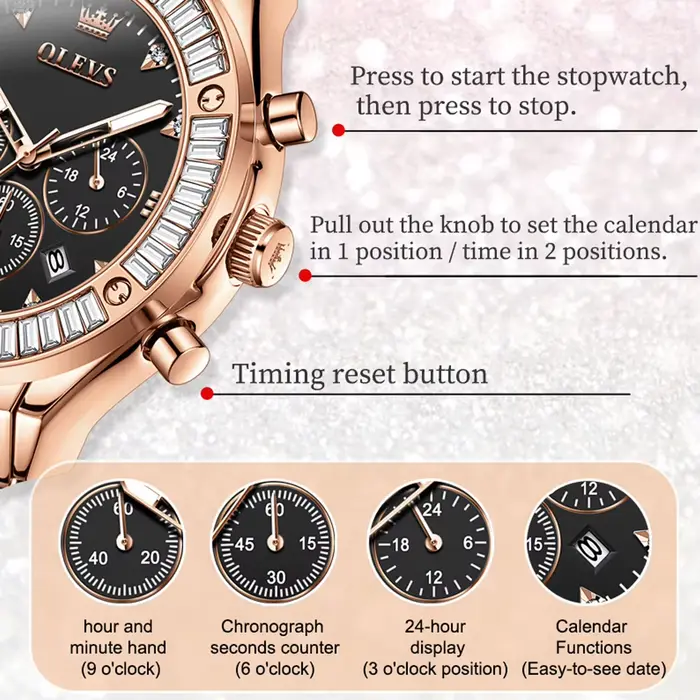Montre à Quartz Analogique pour Femme