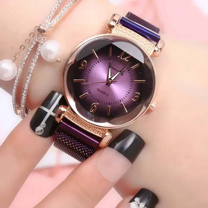 Nouvelle montre Milan sauvage pour femmes avec affichage analogique-digital et boucle ardillon ajustable pour occasions spéciales