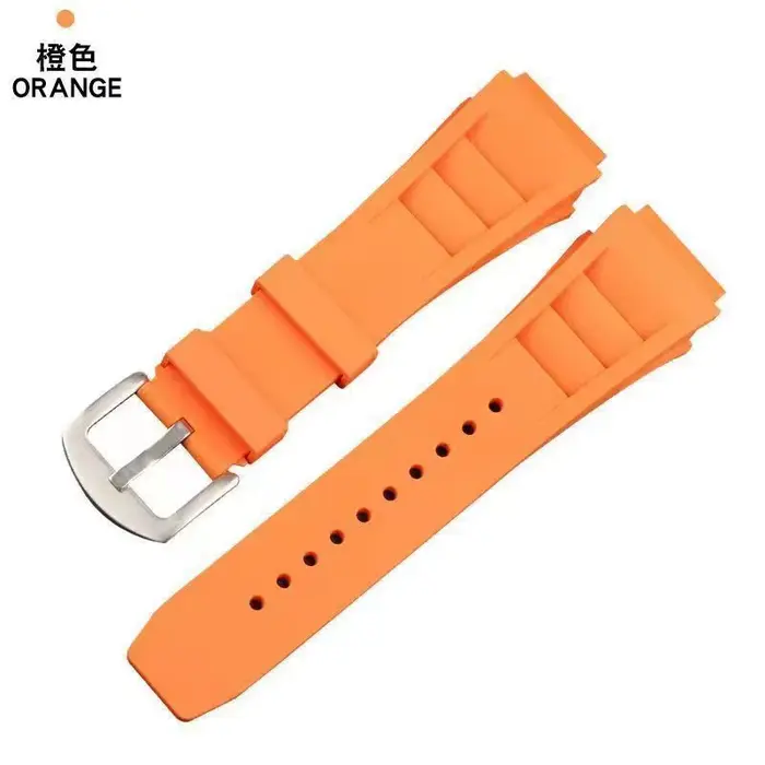 Bracelet de montre en silicone Richard Mille de haute qualité avec deux types de vis et de boulons