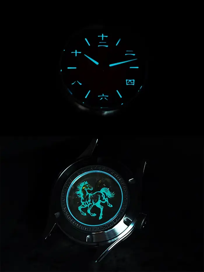 San Martin 2026 Cadran 3D gaufré Année du Cheval Édition limitée 39 mm Miyota 90S5 Fond transparent