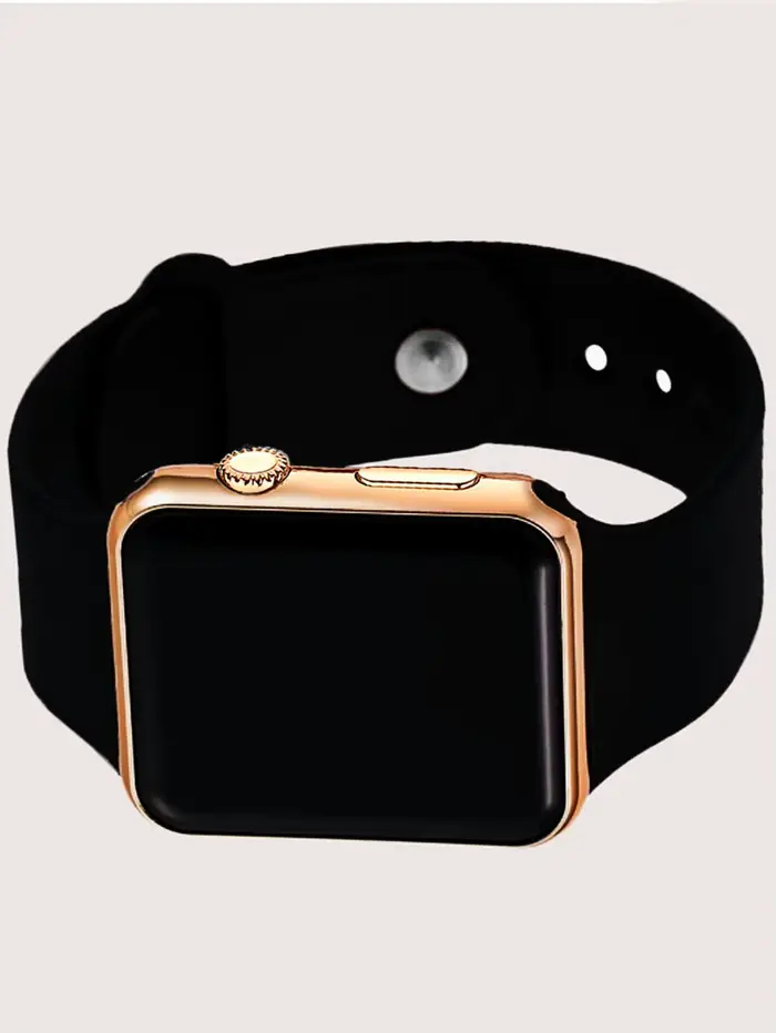 Montre carrée LED pour homme avec bracelet en silicone style fashion casual pour occasions spéciales et cadeaux d'anniversaire