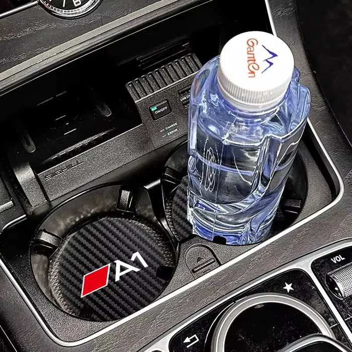 Tapis de dessous de verre en cuir pour voiture