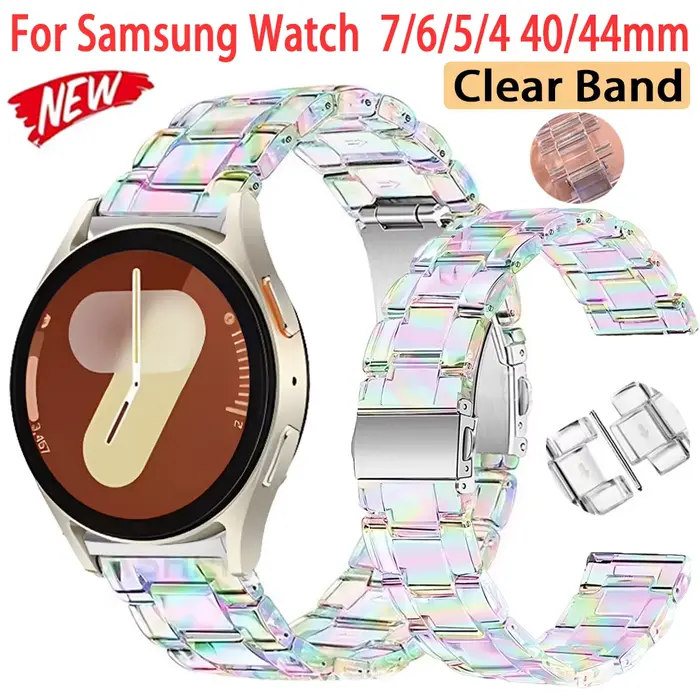 Bracelet Transparent de 20mm pour Samsung Galaxy Watch 7 40/44mm