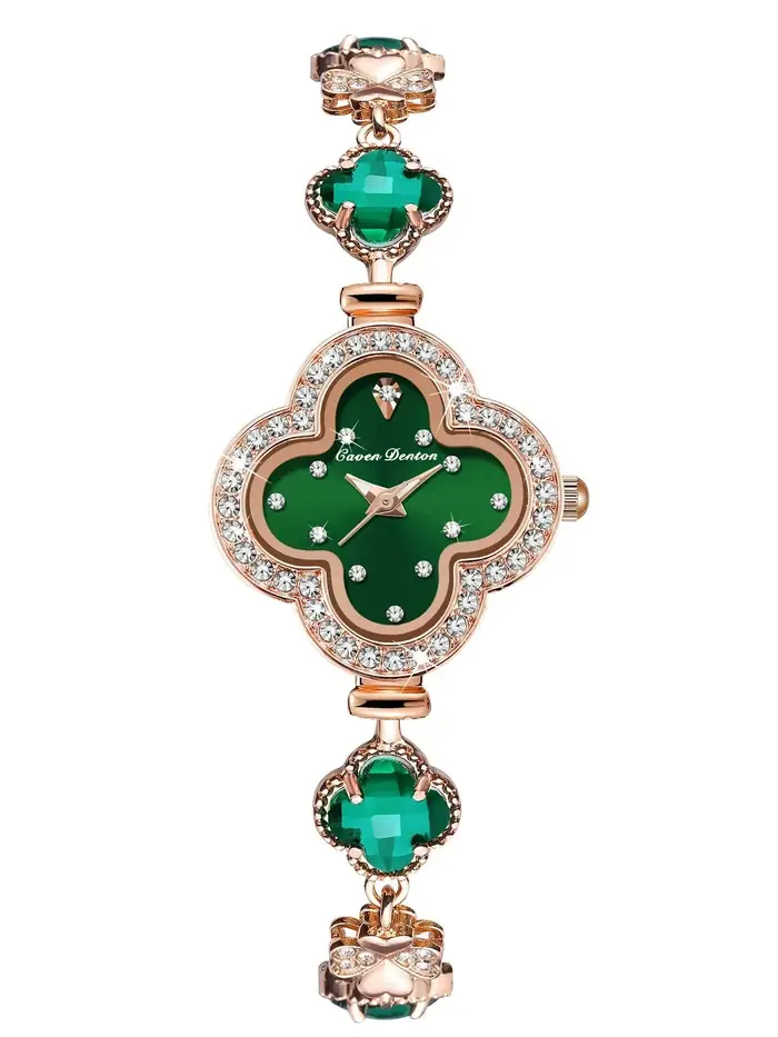 Mode montre pour femme trèfle Bracelet montre à Quartz élégant décontracté polyvalent dames montre é
