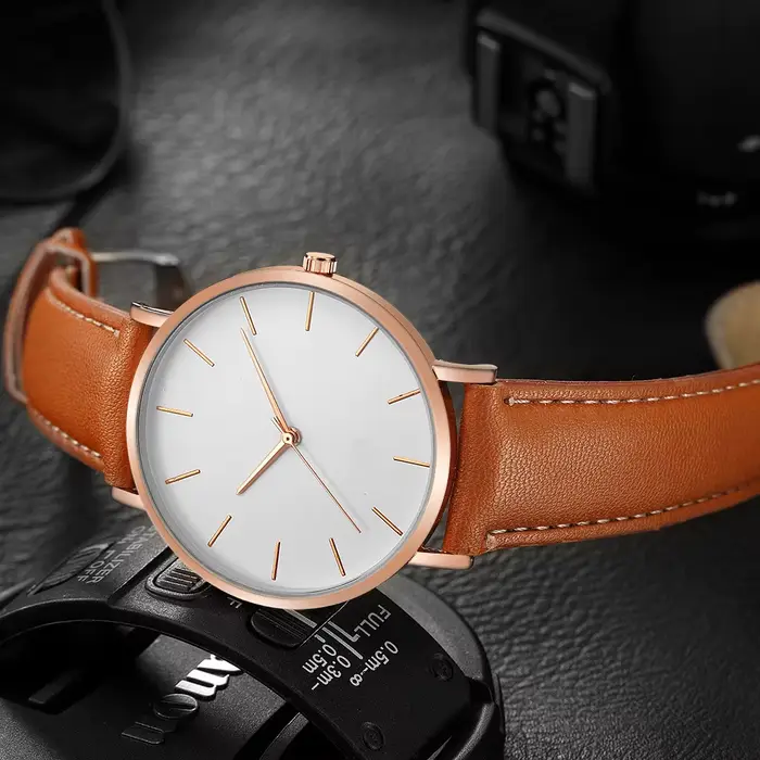 Mode Ultra mince montre pour homme haut de gamme Simple analogique