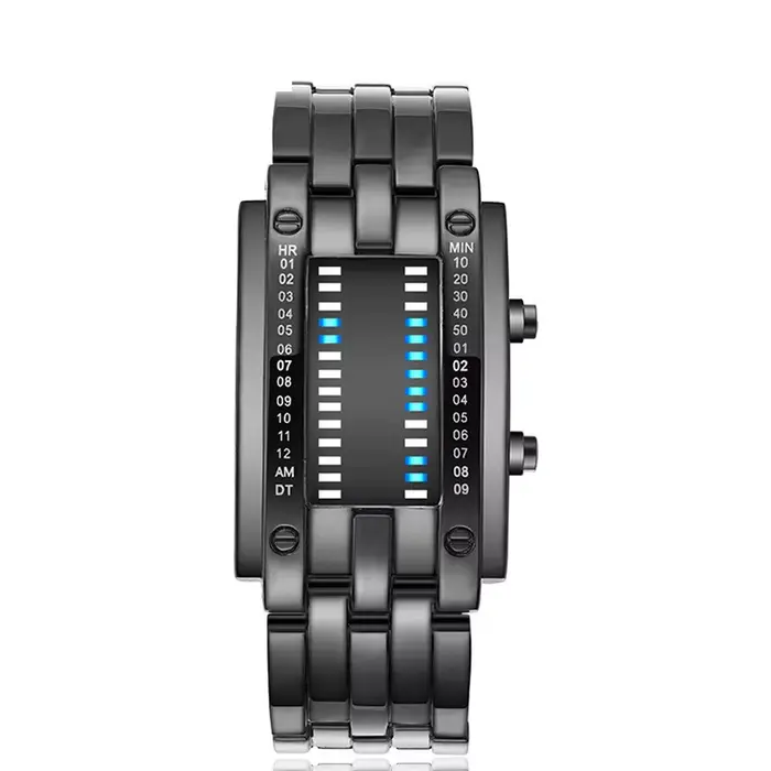 Nouvelles montres Led binaire pour hommes femmes Couple montre mode sport montre électronique montre