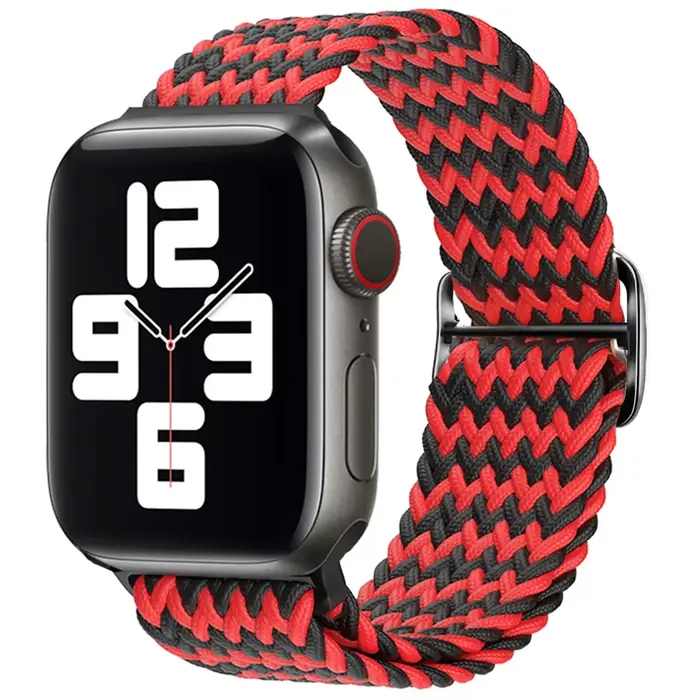 Boucle solo tressée pour bracelet de montre Apple 45mm 44mm 40mm 41mm 49mm bracelet élastique iWatch