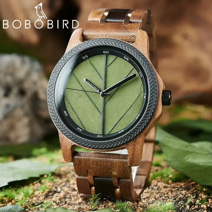 BOBO BIRD – montre-bracelet en bois pour hommes
