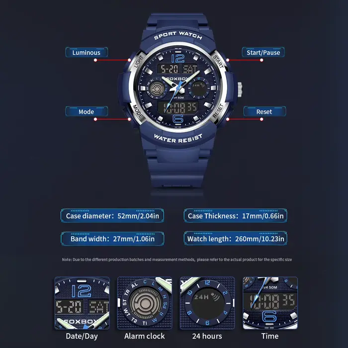Montre-bracelet à quartz pour homme FOXBOX