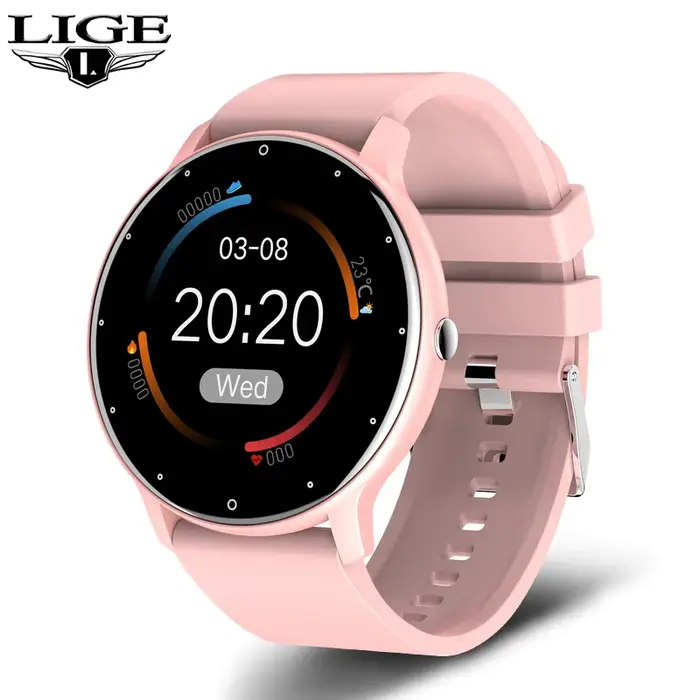 LIGE – montre connectée pour Android et ios, bracelet de Sport, moniteur d'activité physique, étanch