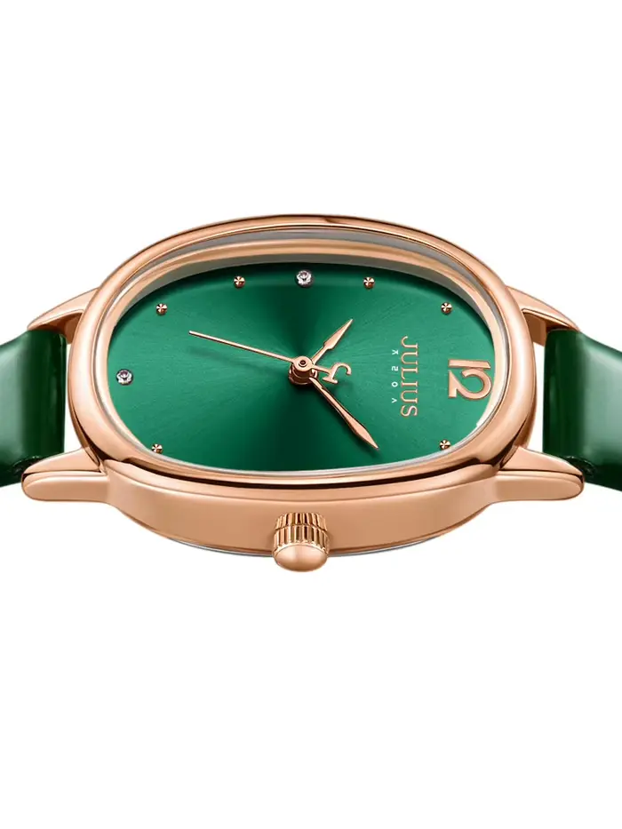 Montre Fine Lady en cuir véritable pour femmes, élégante et résistante à l'eau, idéale pour toutes occasions spéciales