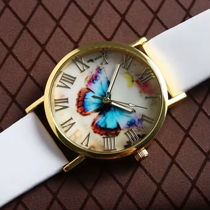 Hodinky – montre-bracelet en cuir pour femmes