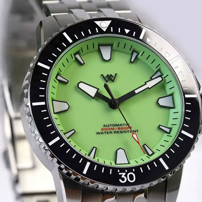 Montre WM NH35 Mécanique Automatique Résistante à L'Eau 200M Acier Inoxydable Pour Hommes Occasions Spéciales