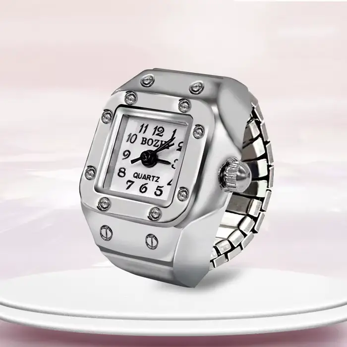 Montres Bagues Tendance pour Femmes et Hommes 2025 – Montres à Quartz Unisexe pour Fêtes, Bijoux Cadeaux pour Couples