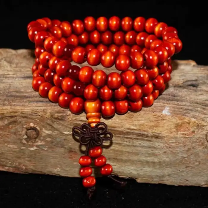 Bracelet en bois de santal naturel pour hommes et femmes
