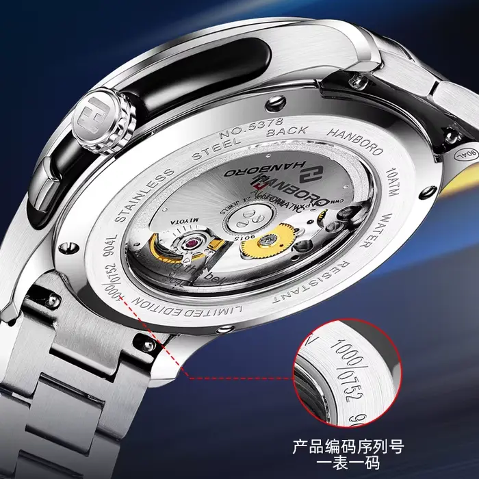 HANBankruptcy-Montre Mécanique existent Personnalisée pour Homme