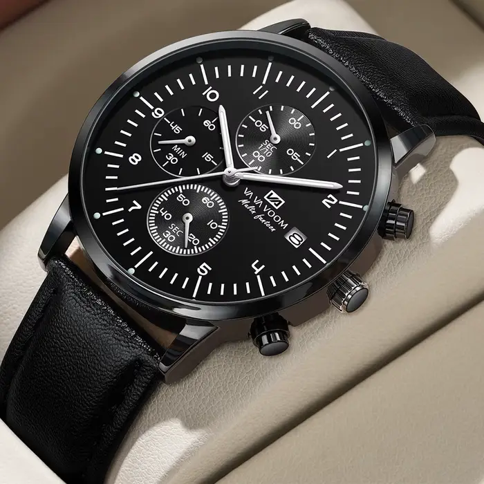 VA VA VOOM-Montre en cuir pour hommes