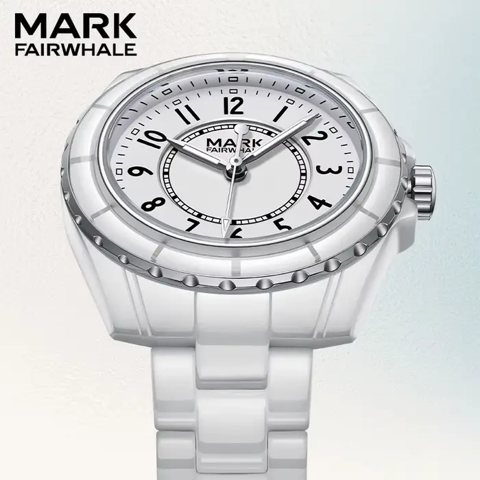 Mark Fairwhale marque 3790 mode montre-bracelet pour femme céramique de luxe étanche petites et luxueuses montres à Quartz pour les femmes