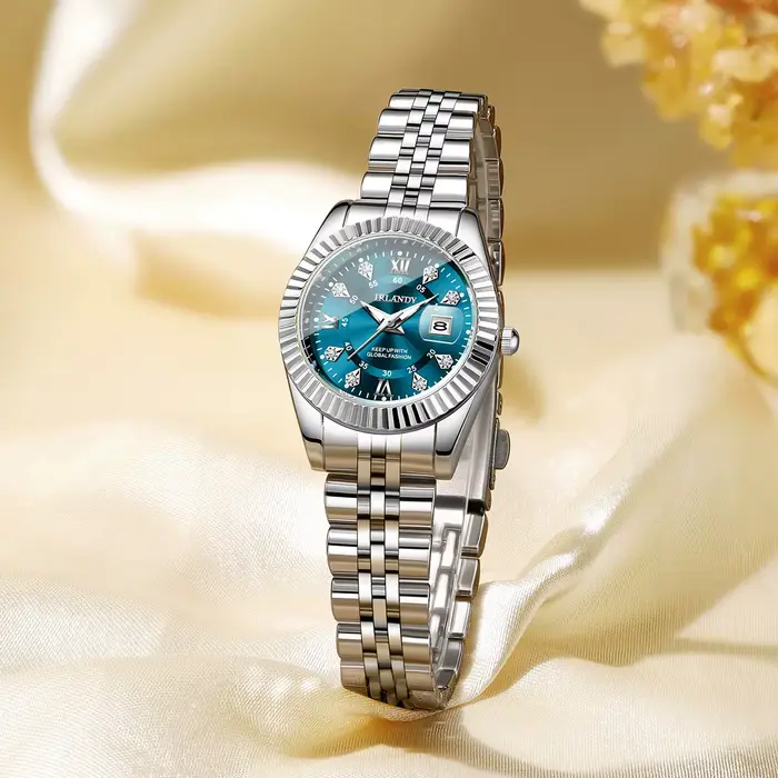 Montre à quartz pour femme avec cadran Roma