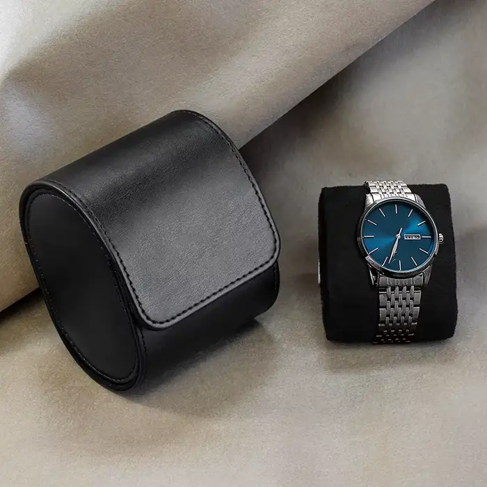 Étui de voyage en rouleau de montre – 3 rangements et organisateurs de montres-stockage sécurisé ave